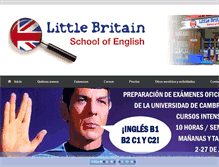 Tablet Screenshot of littlebritainschoolofenglish.com